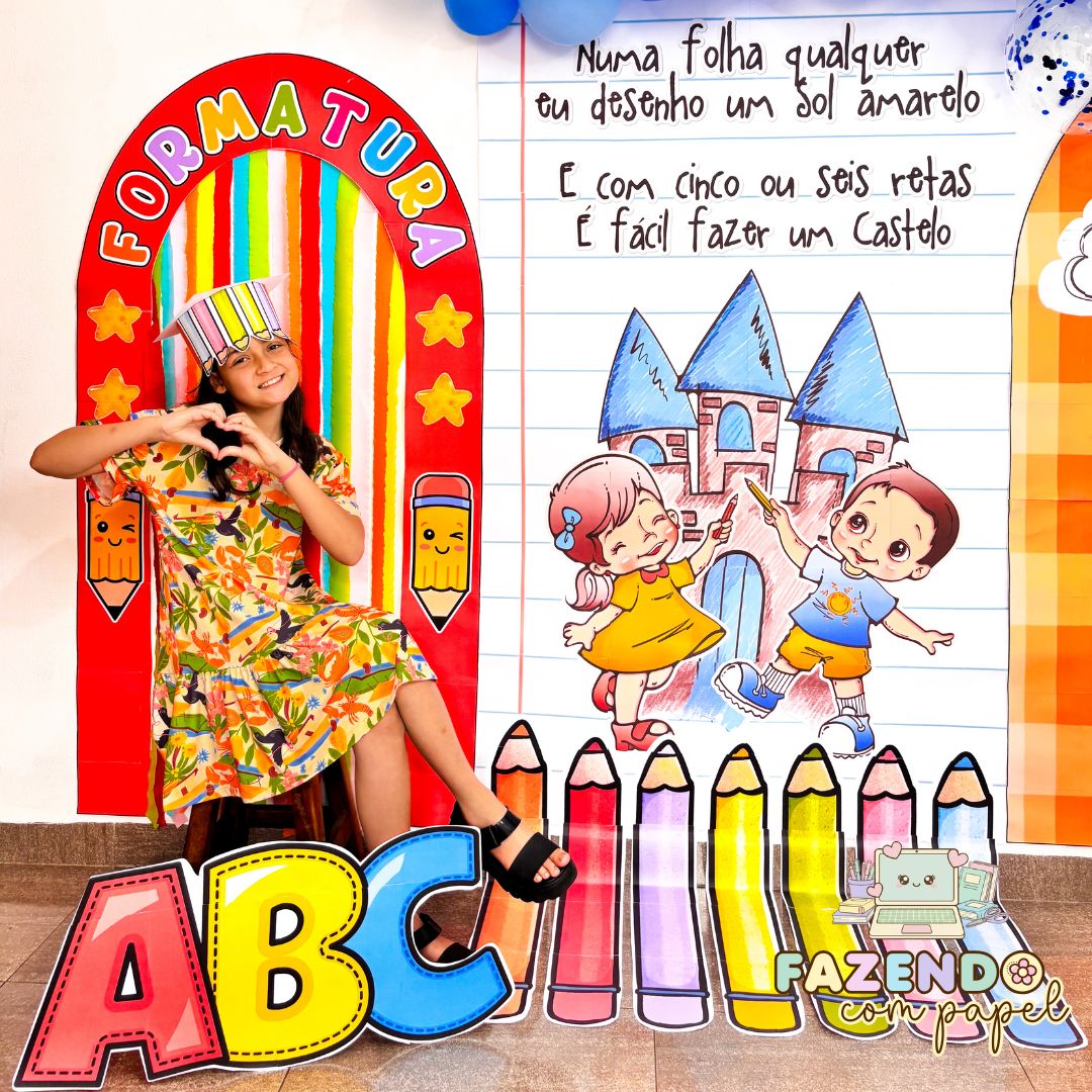 Cenário Formatura Aquarela - Imagem 2