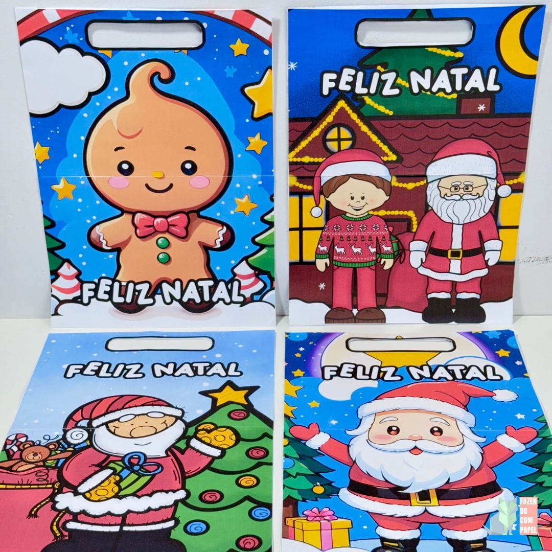 Sacolas para Atividades Natal