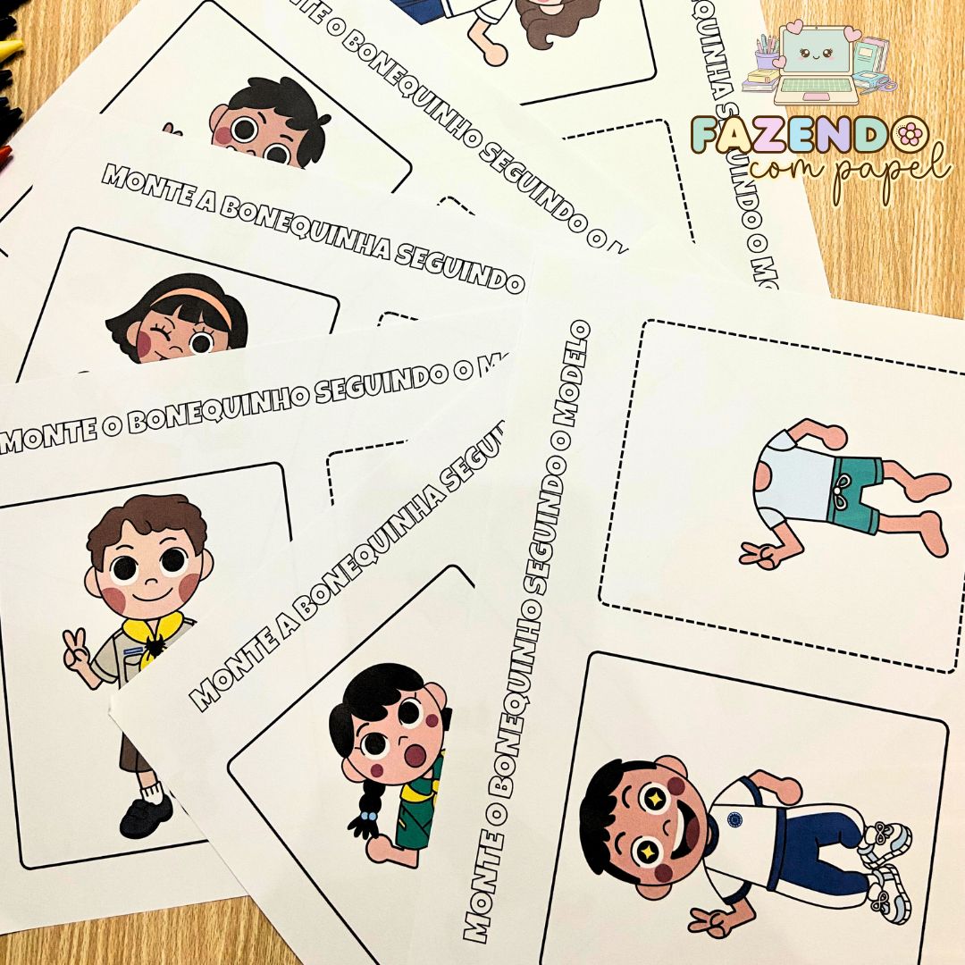 Bonequinhos para Montar - Imagem 5