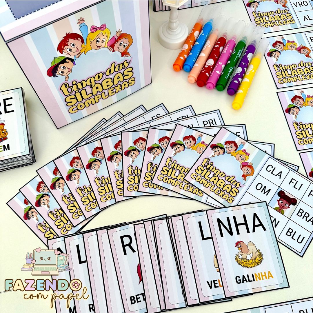 Bingo Sílabas Complexas