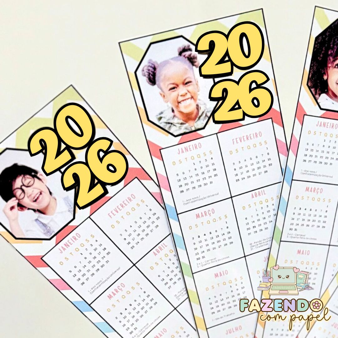 Calendário Marca Páginas 2026 - Imagem 2