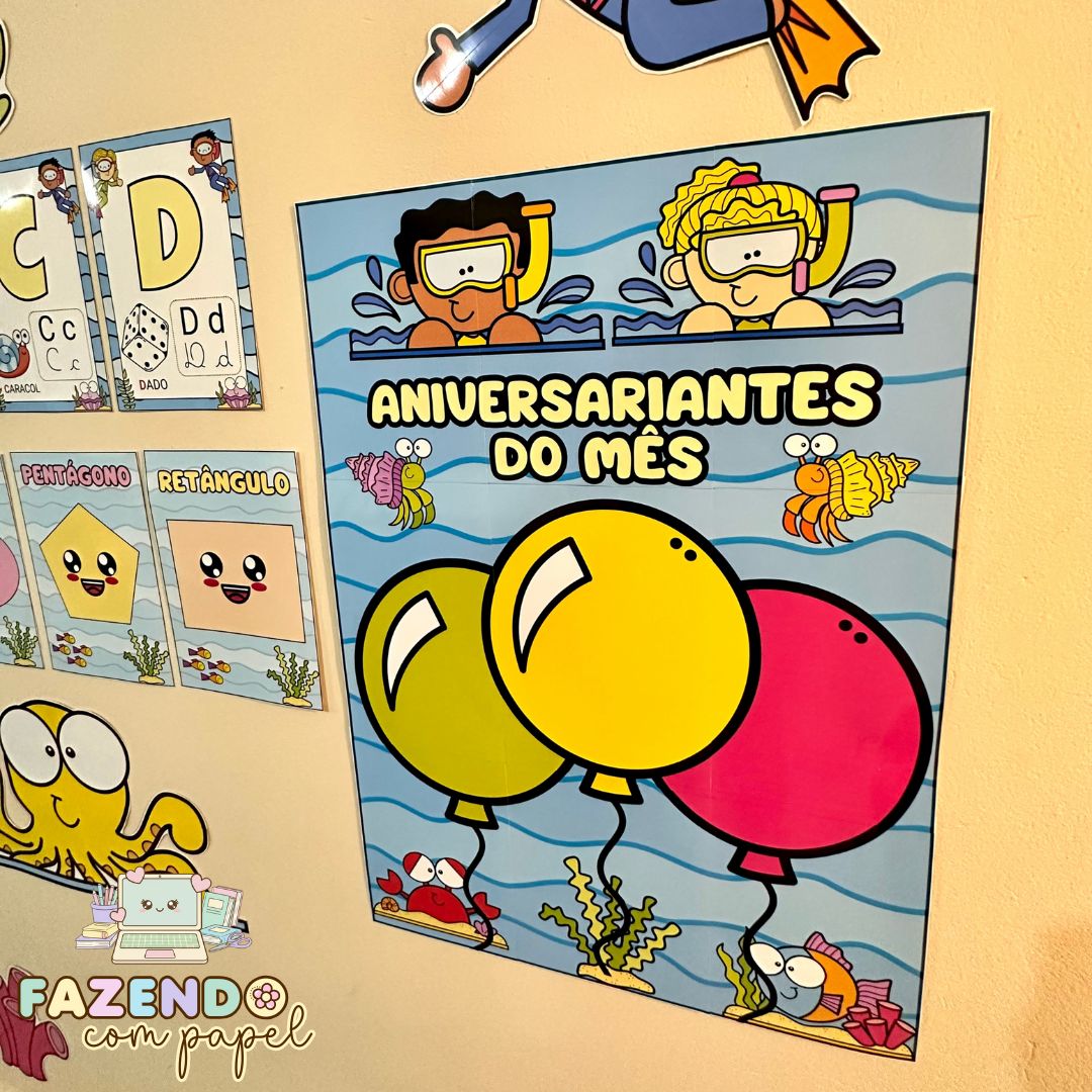 Kit Sala Fundo do Mar - Imagem 10