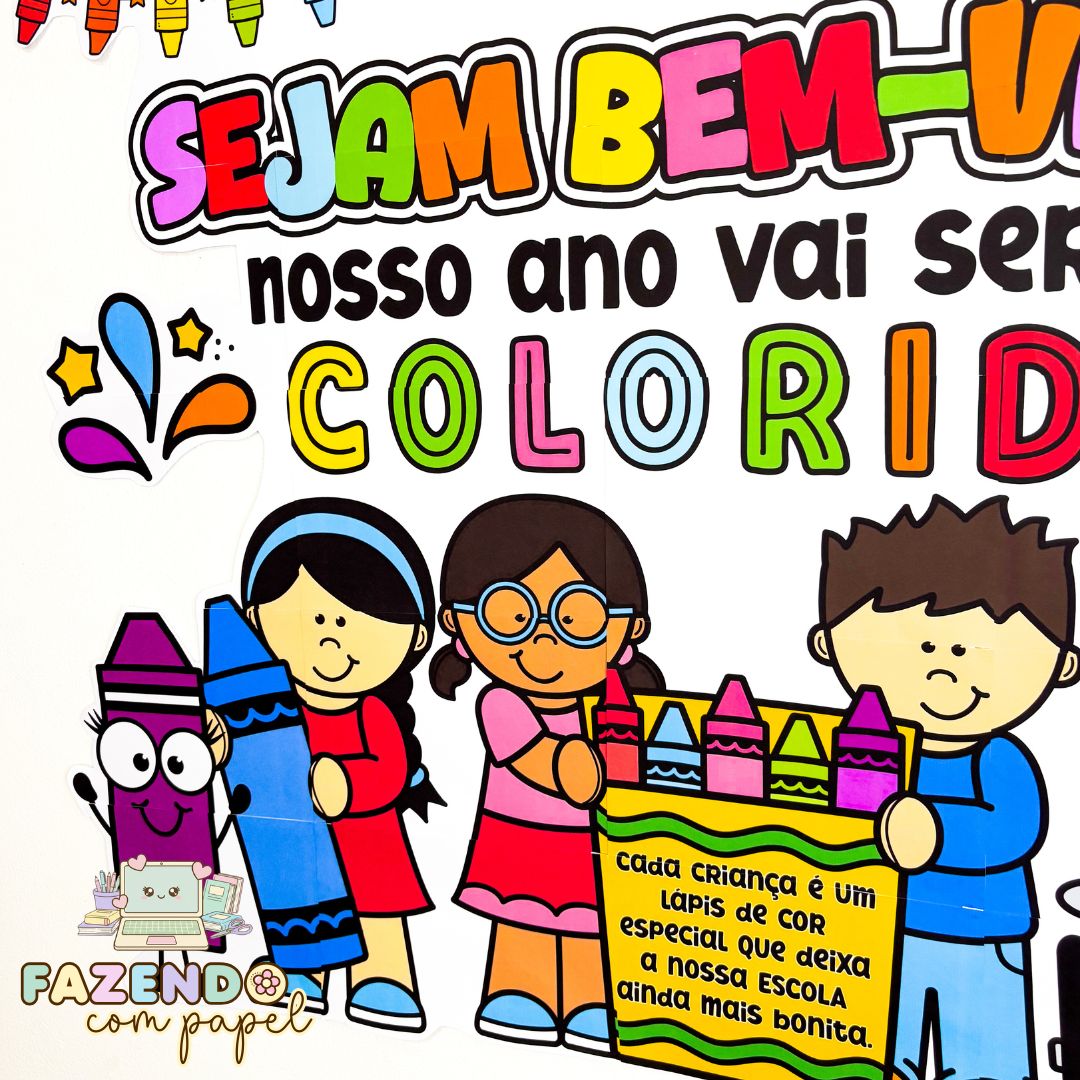 Painel Volta às Aulas Colorido - Imagem 2